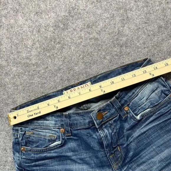 J Brand Jeans Women's‎ 27 Skinny Acid Wash Medium Blue Stretch Denim Low Rise - Picture 5 of 15